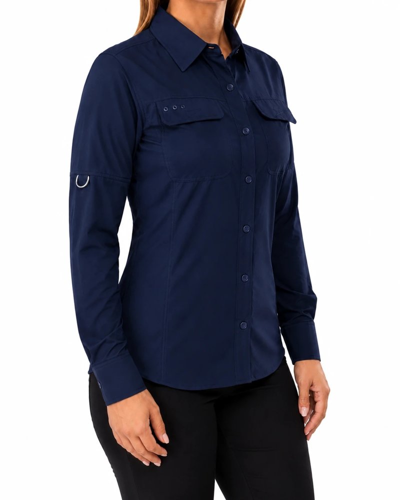 Camisa Tipo Columbia Manga Larga Dama