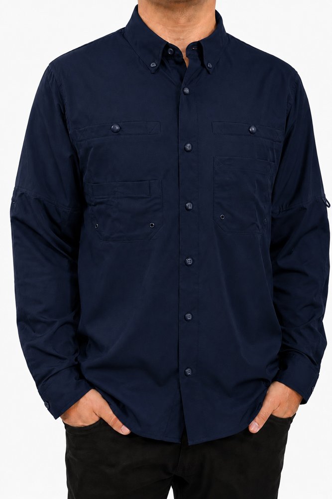 Camisa Tipo Columbia Manga Larga Hombre