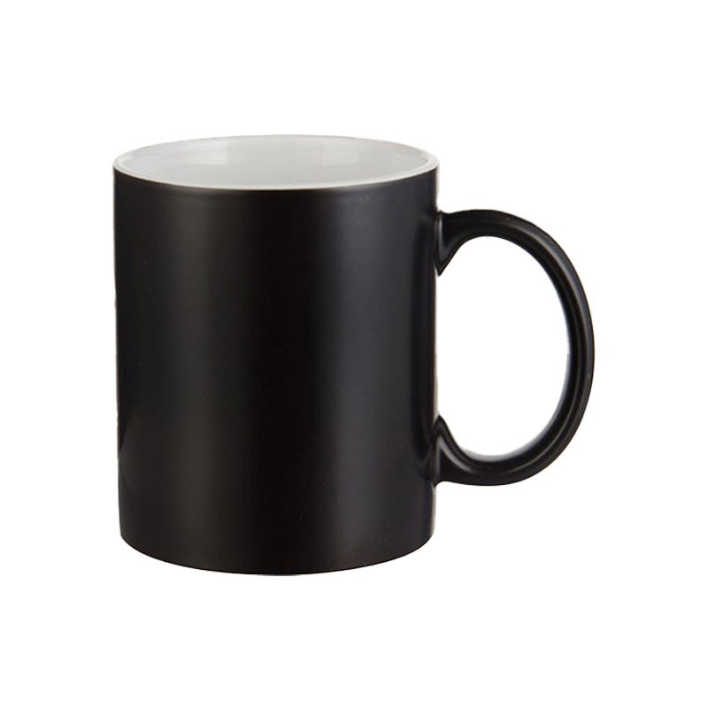 Tazas cambio de color negra semi-glossy 11 onzas