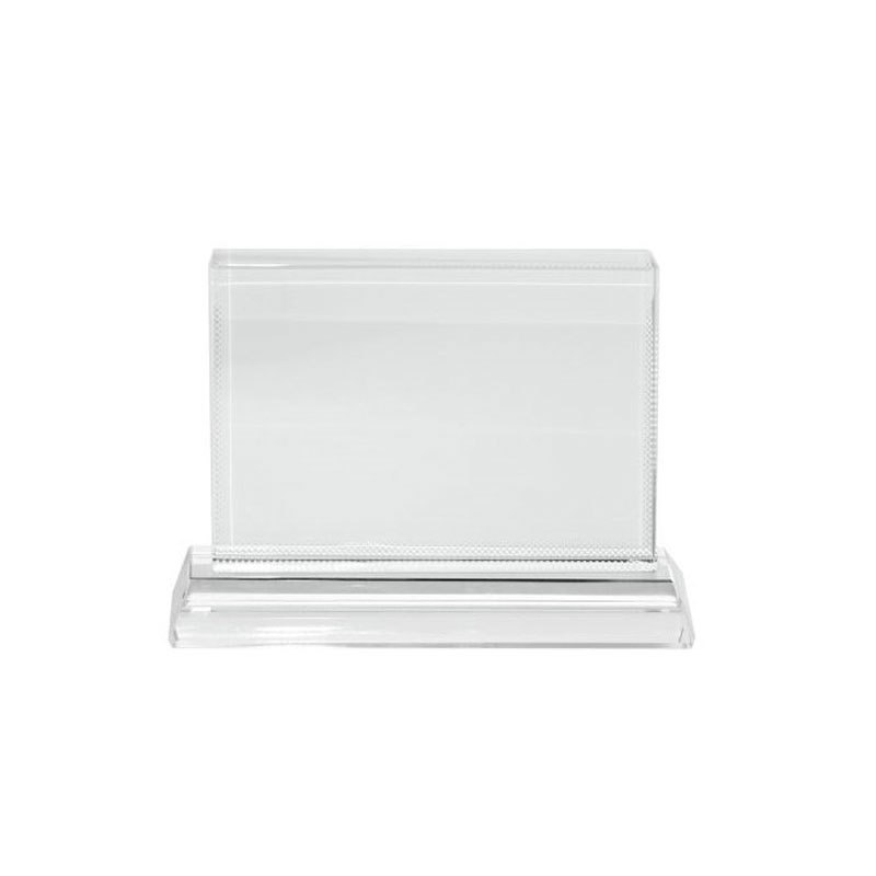 Placa de reconocimiento cristal (rectangular horizontal)