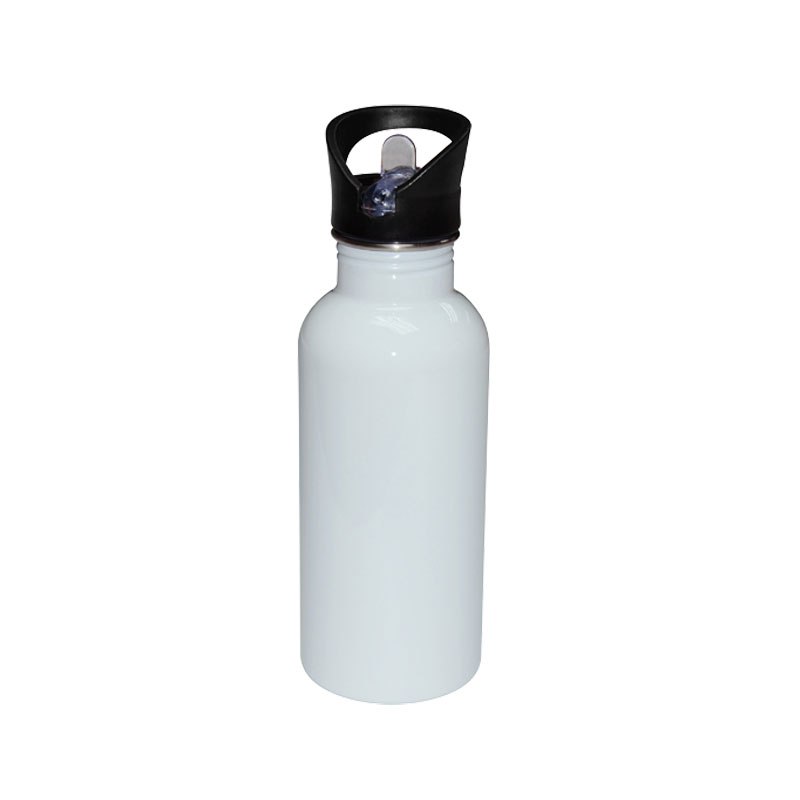 Botella de agua 600ml de acero inoxidable con sorbete y tapa
