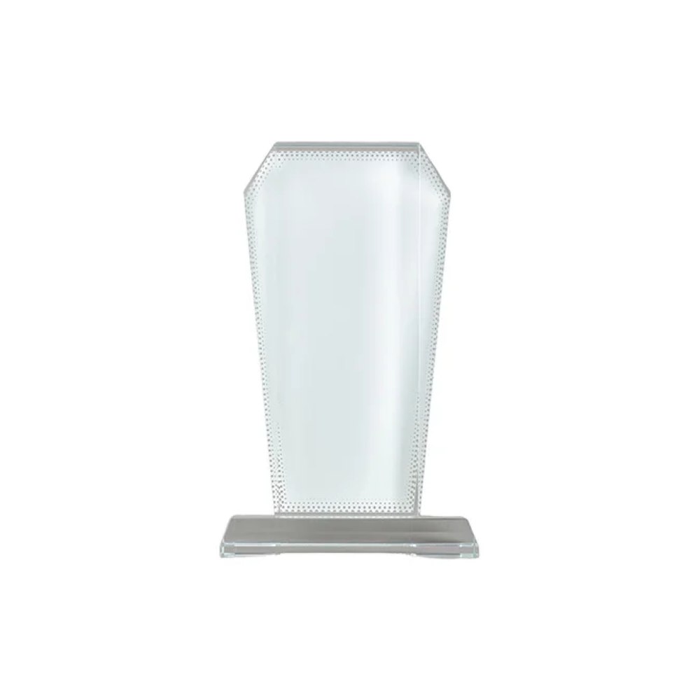 Placa de reconocimiento cristal (forma vertical)