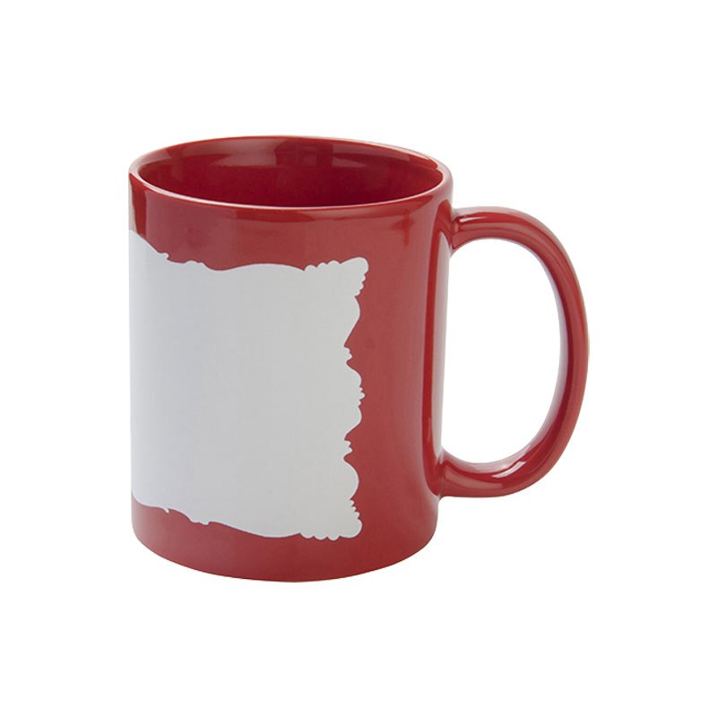 Taza full color con parche blanco 11 oz