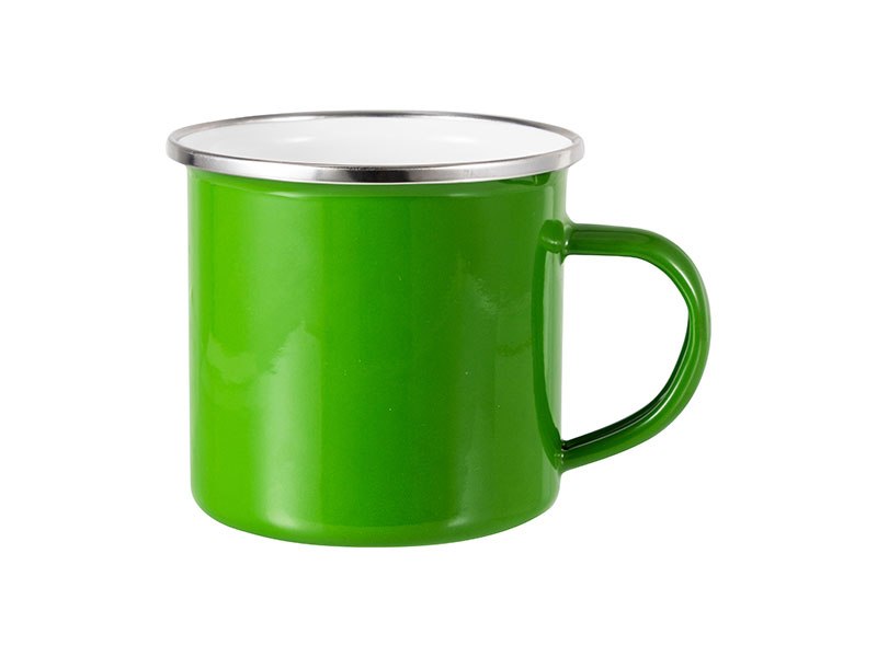 Taza esmaltada de color 12 oz