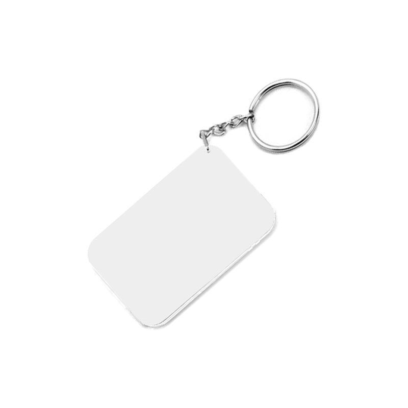 Llavero de plastico - rectangular - 48x68mm
