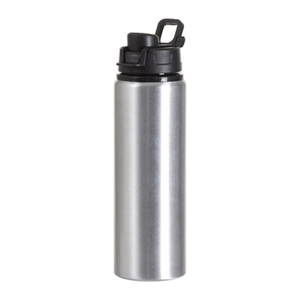 Botella de aluminio con tapa negra 750 ml