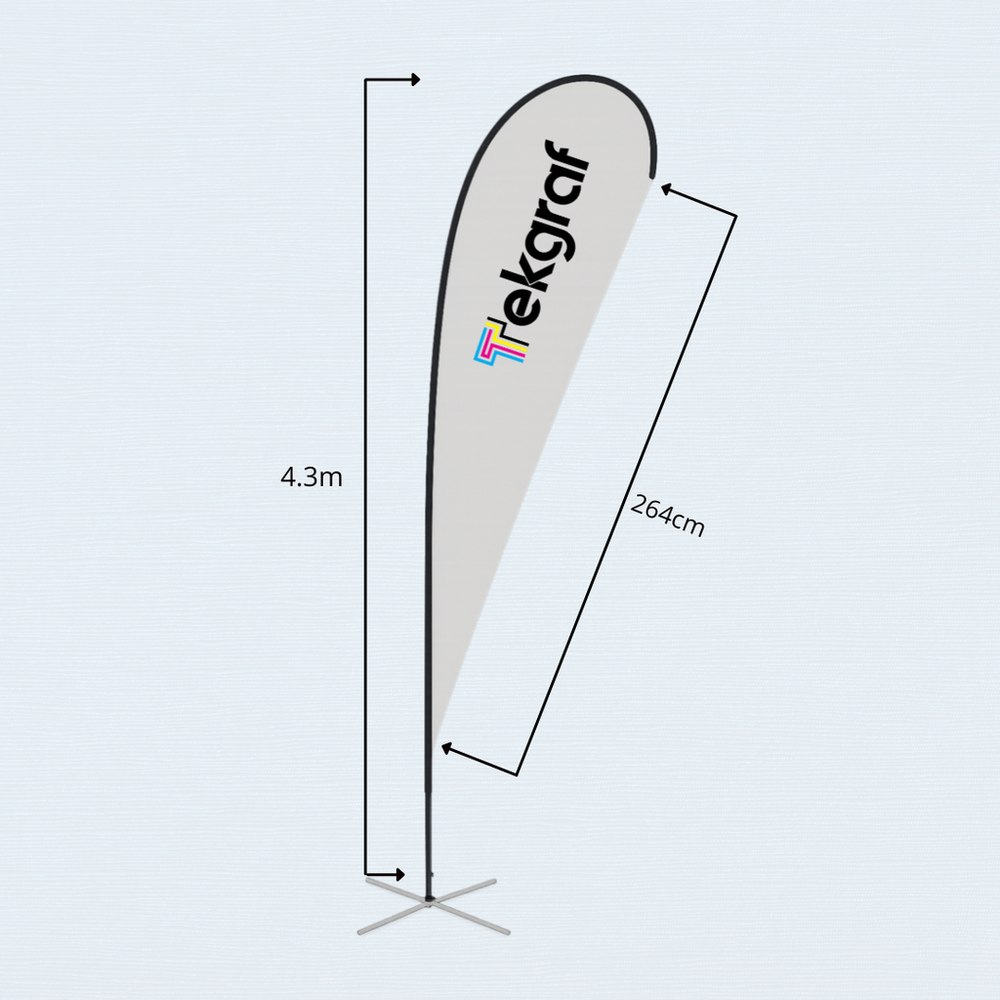 Plumon displays 4.3m tipo gota (43.3''x106.3'')