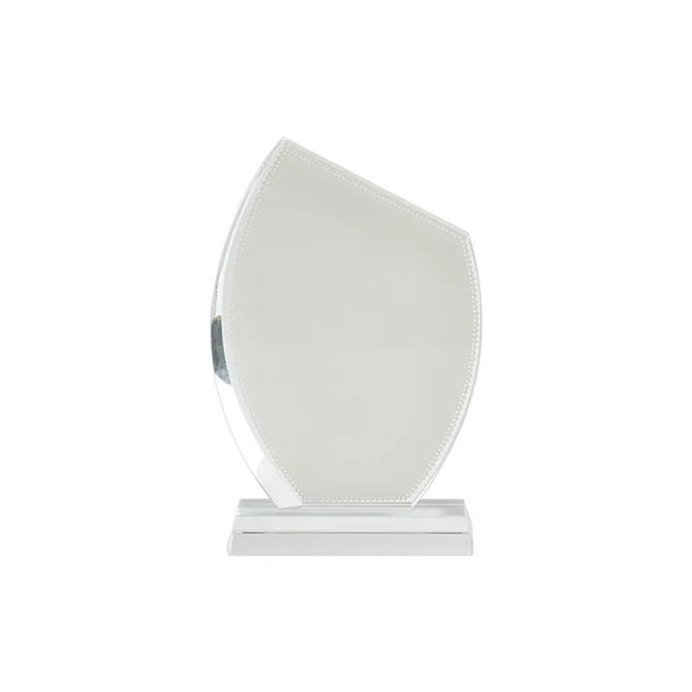 Placa de reconocimiento cristal (bisel simple)