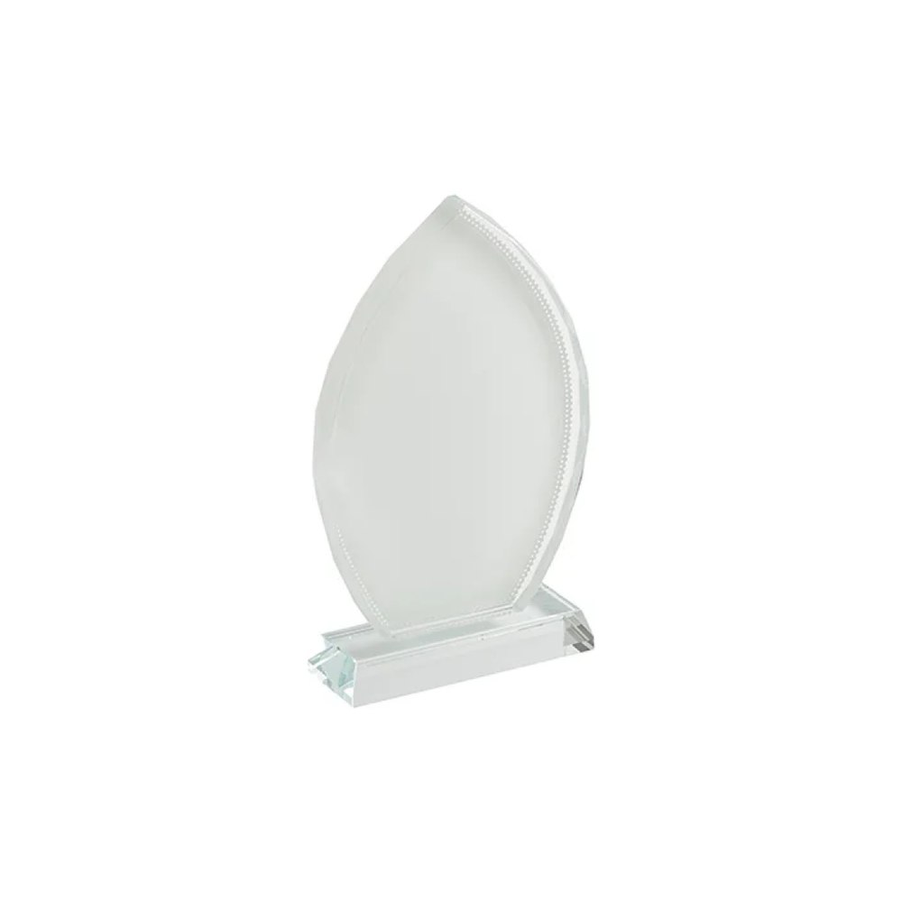 Placa de reconocimiento cristal (hoja de durazno)