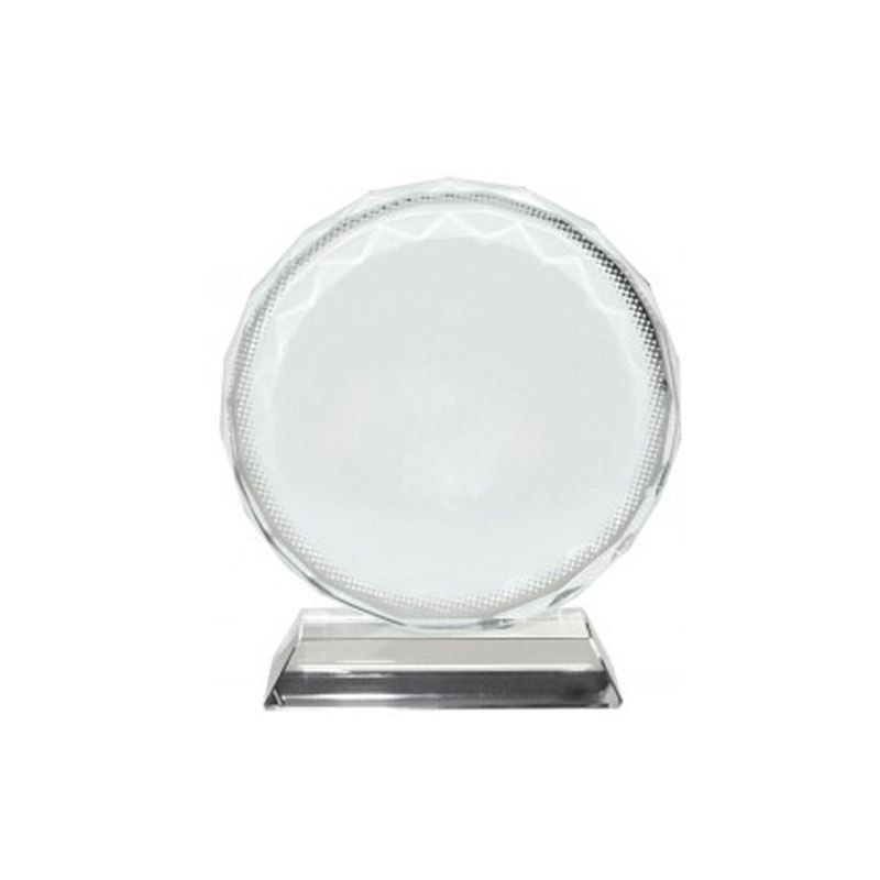 Placa de reconocimiento cristal (redondo)