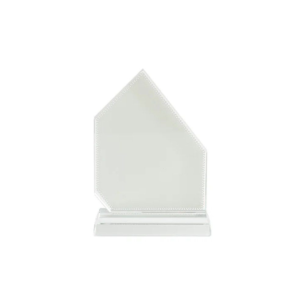 Placa de reconocimiento cristal (pentagonal)