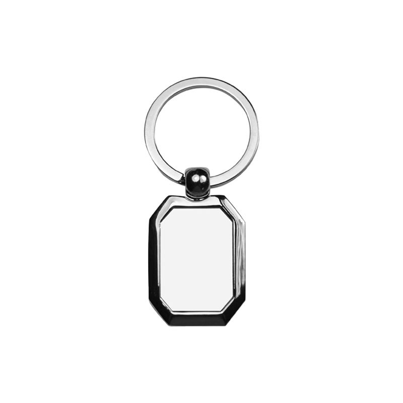 Llavero de metal - octagonal