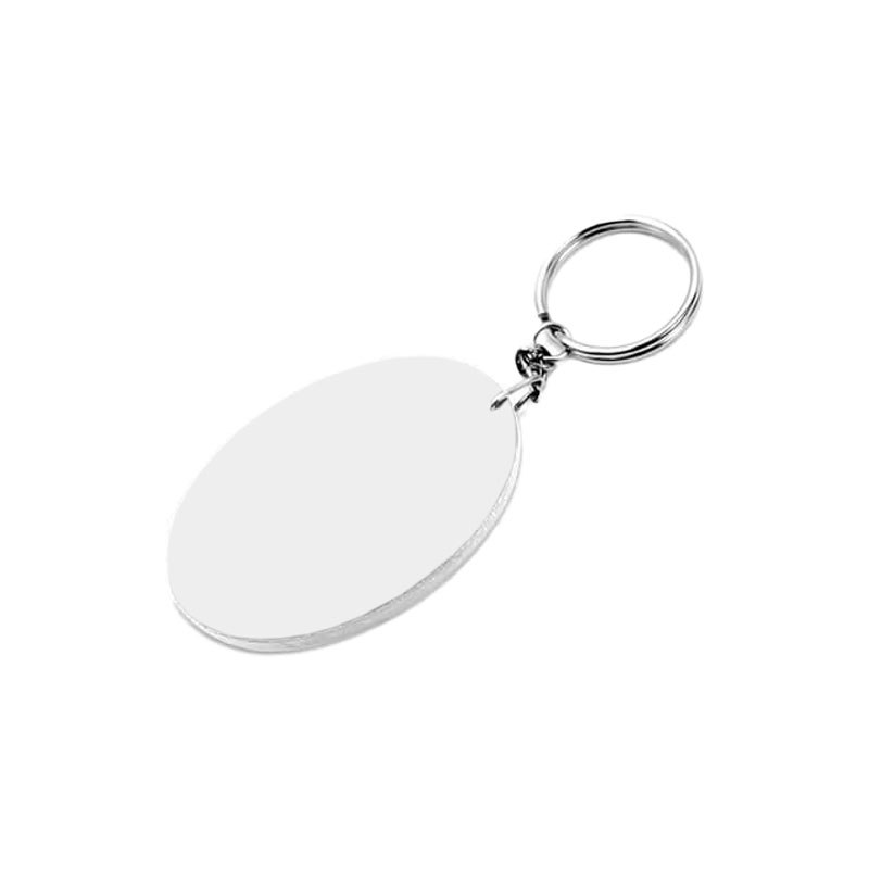 Llavero de plastico - ovalada - 48x68mm