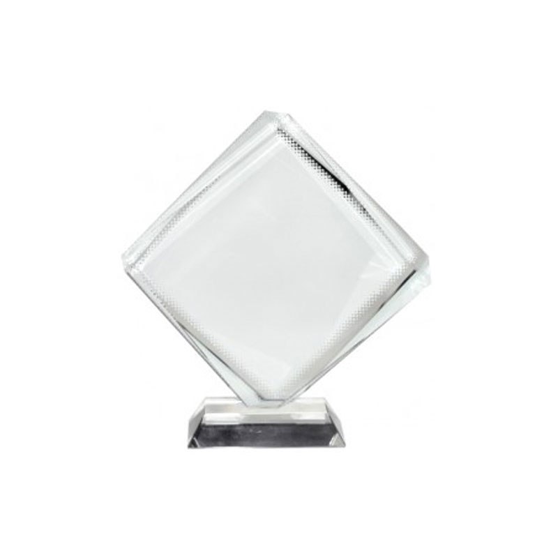 Placa de reconocimiento cristal (octaedro)