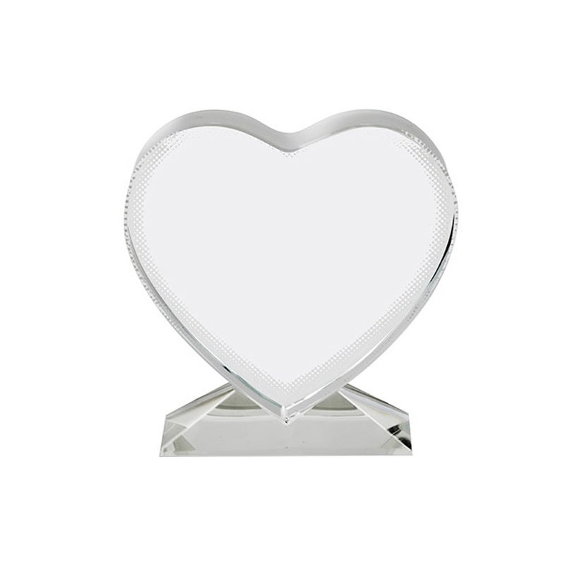 Placa de reconocimiento cristal (corazon)