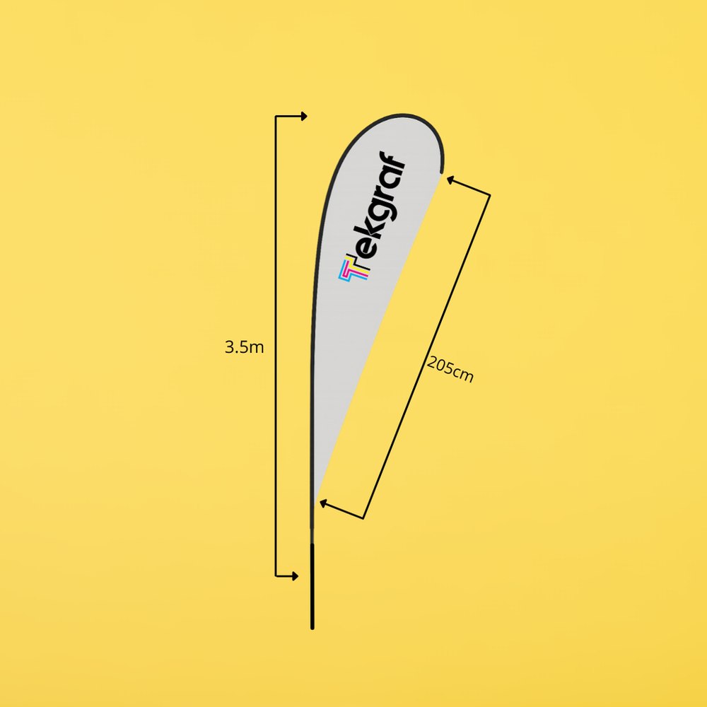 Plumon displays 3.5m tipo gota (35.4" x 80.7")