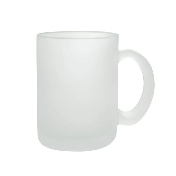 Taza frosted transparente 11onz. sublimable