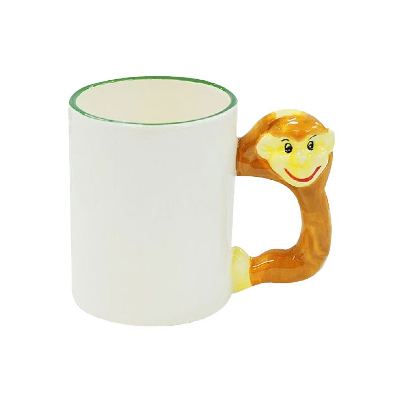 Taza forma de animales, mono 11onz